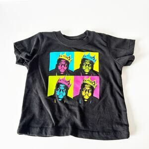 Notorious B.I.G. Graphic Black Short Sleeve Tee 18M